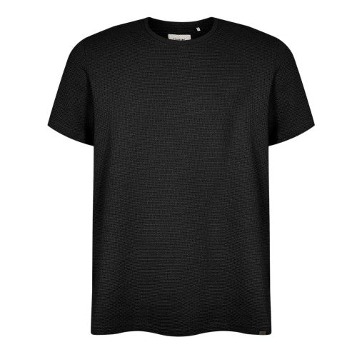 Front - Firetrap Mens Logo Waffle Crew Neck Regular T-Shirt