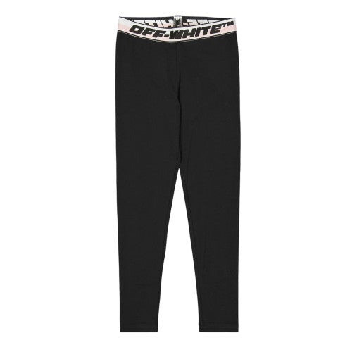 Front - Off White Childrens/Kids Logo Leggings