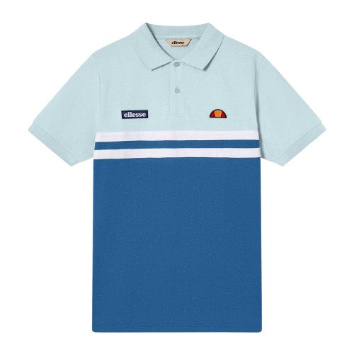 Front - Ellesse Mens Muccia Colour Block Polo Shirt