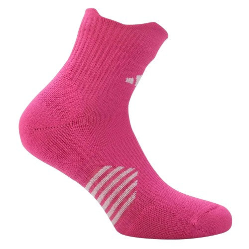 Front - Adidas Womens/Ladies Supernova Quarter Performance Socks