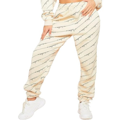 Front - Missy Empire Womens/Ladies Slogan Relaxed Fit Jogging Bottoms