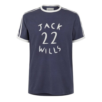 Front - Jack Wills Mens 22 Crew Neck T-Shirt