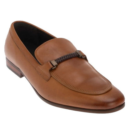 Front - Dune London Mens Sheldon Leather Loafers