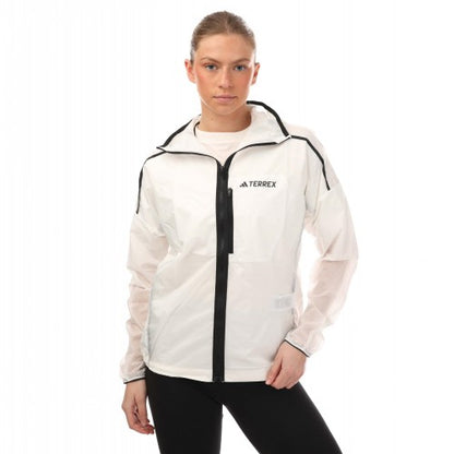 Front - Adidas Womens/Ladies Terrex Trail Waterproof Jacket