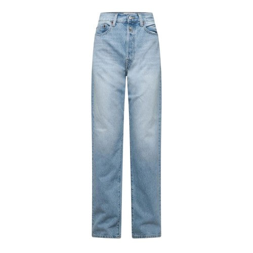 Front - Replay Mens Recycled Cotton Straight Jeans
