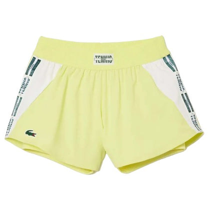 Front - Lacoste Womens/Ladies Recycled Lined Tennis Shorts