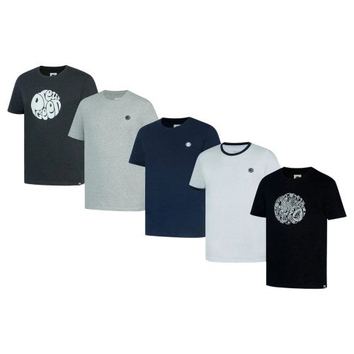 Front - Pretty Green Mens T-Shirt (Pack of 5)