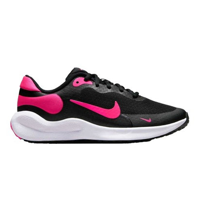 Front - Nike Childrens/Kids Revolution 7 Swoosh Mesh Trainers