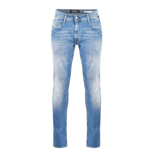 Front - Replay Mens Rocco Denim Jeans