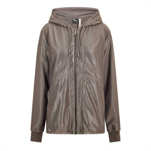 Front - Puma Womens/Ladies Metallic Hooded Jacket