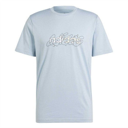Front - Adidas Mens Logo Single Jersey T-Shirt