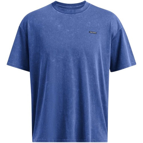 Front - Under Armour Mens Washed Logo Oversized T-Shirt