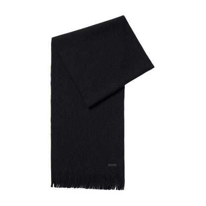 Front - Boss Albas Knitted Midweight Scarf