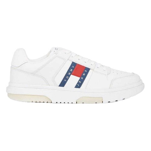 Front - Tommy Jeans Mens Leather Trainers