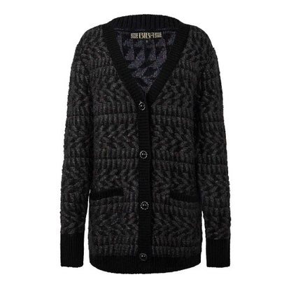 Front - Biba Womens/Ladies Geometric Knitted Cardigan