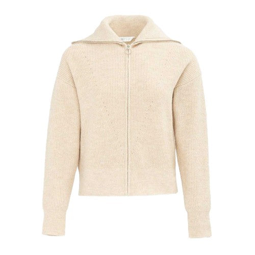 Front - Miso Womens/Ladies Ribbed Full Zip Regular Casual Cardigan