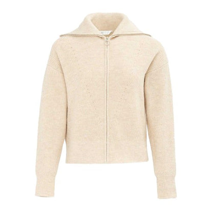 Front - Miso Womens/Ladies Ribbed Full Zip Regular Casual Cardigan