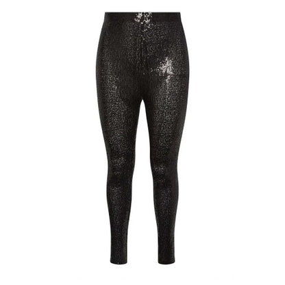 Front - Yours Womens/Ladies Sequin Tailored Leggings