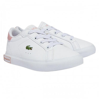 Front - Lacoste Childrens/Kids Powercourt Trainers