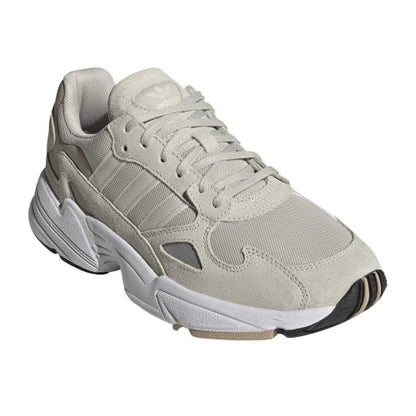 Front - Adidas Womens/Ladies Falcon 3 Stripes Suede Trainers