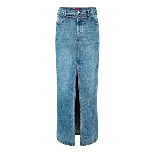 Front - Hugo Womens/Ladies Getini Denim Maxi Skirt
