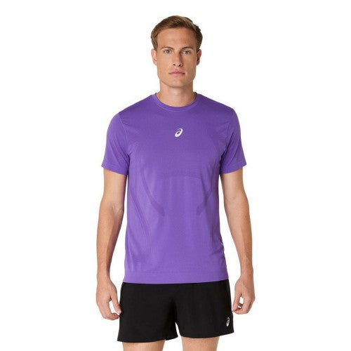 Front - Asics Mens Vented Regular Short-Sleeved Top