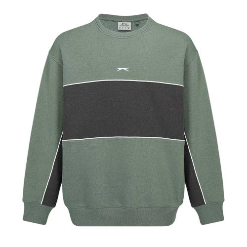 Front - Slazenger Mens Fleece Crew Neck Sweatshirt
