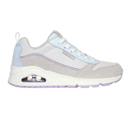 Front - Skechers Womens/Ladies Uno Stand On Air Suede Trainers