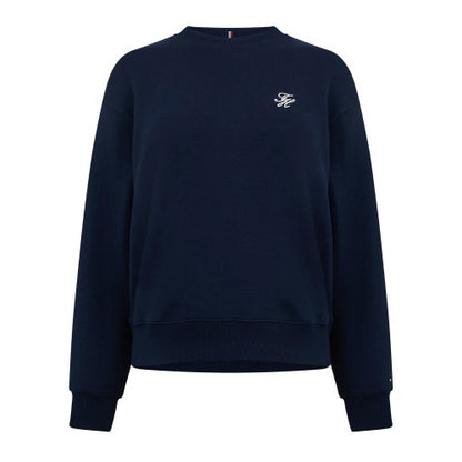 Front - Tommy Hilfiger Womens/Ladies Script Sweatshirt