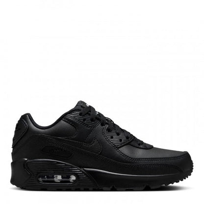 Front - Nike Childrens/Kids Air Max 90 Leather Low Trainers
