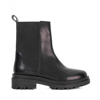 Front - Dune London Womens/Ladies Leather Chunky Sole Chelsea Boots