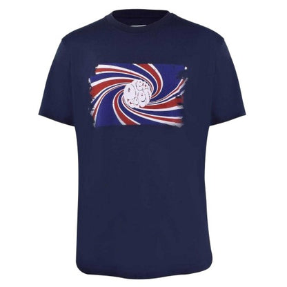 Front - Pretty Green Mens Swirl Logo T-Shirt