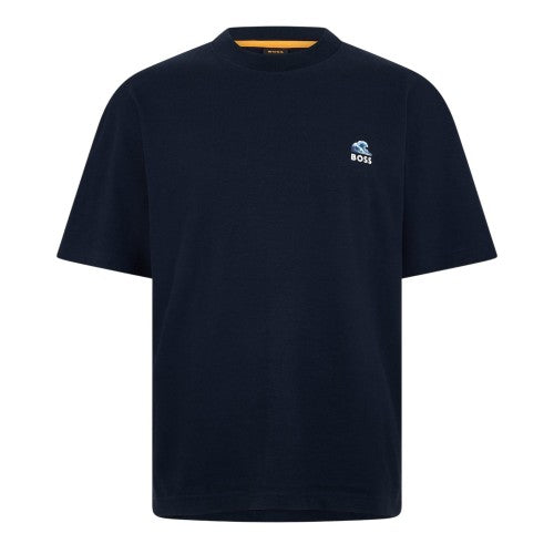 Front - Boss Mens Embroidered Logo T-Shirt