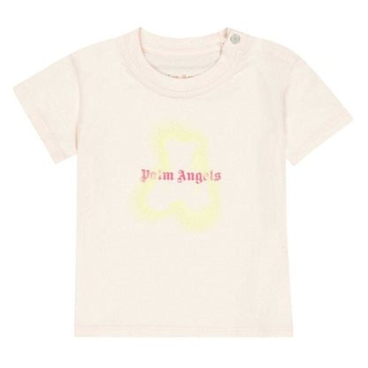Front - Palm Angels Baby Spray Teddy T-Shirt
