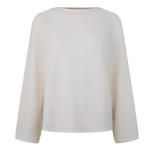 Front - Boss Unisex Adult Waffle Knit Boat Neck Sweater Top