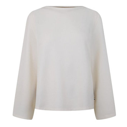 Front - Boss Unisex Adult Waffle Knit Boat Neck Sweater Top