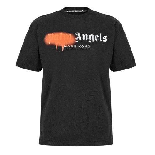 Front - Palm Angels Unisex Adult Hong Kong Spray Paint T-Shirt