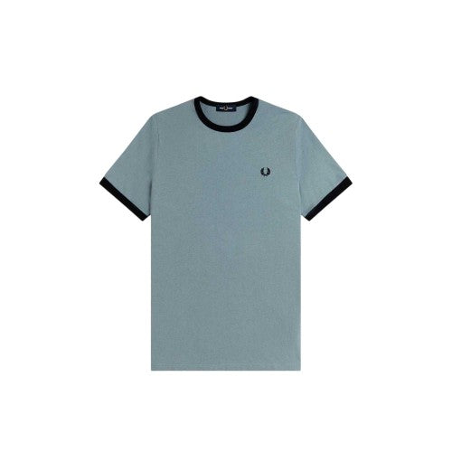 Front - Fred Perry Mens Embroidered Logo Cotton T-Shirt