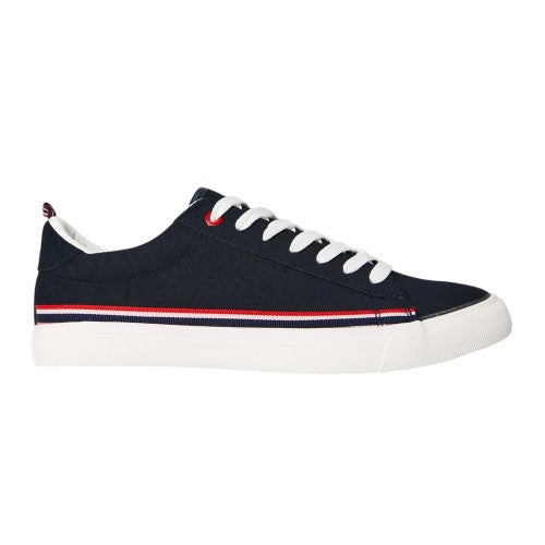 Front - Regatta Mens Leather Low Cut Flat Trainers
