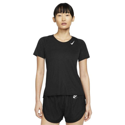 Front - Nike Womens/Ladies Dri-FIT Short-Sleeved Racing Top