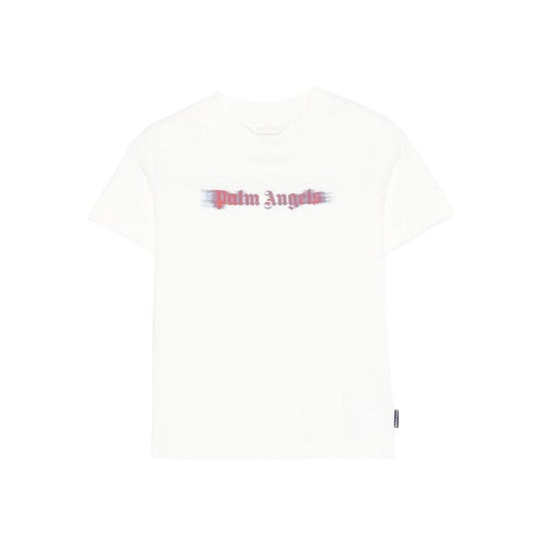 Front - Palm Angels Childrens/Kids Blur Logo T-Shirt