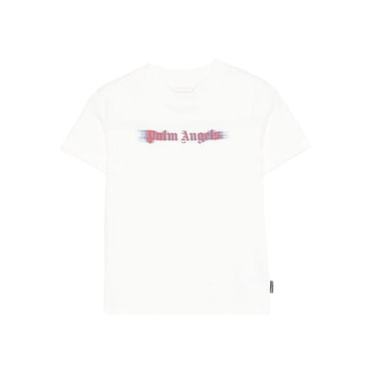 Front - Palm Angels Childrens/Kids Blur Logo T-Shirt