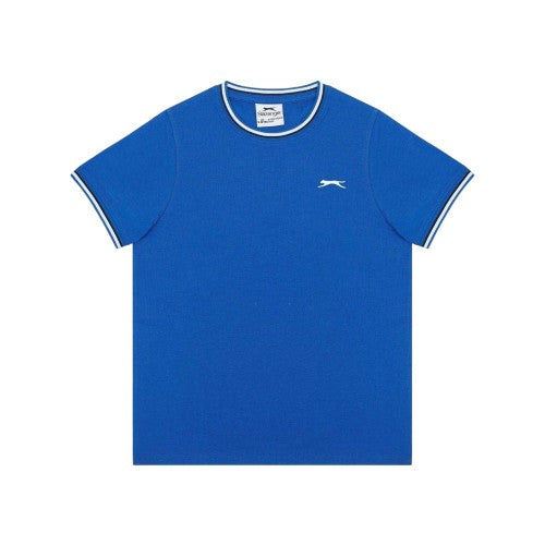 Front - Slazenger Childrens/Kids Tipped Crew Neck T-Shirt