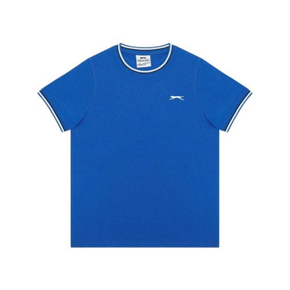 Front - Slazenger Childrens/Kids Tipped Crew Neck T-Shirt