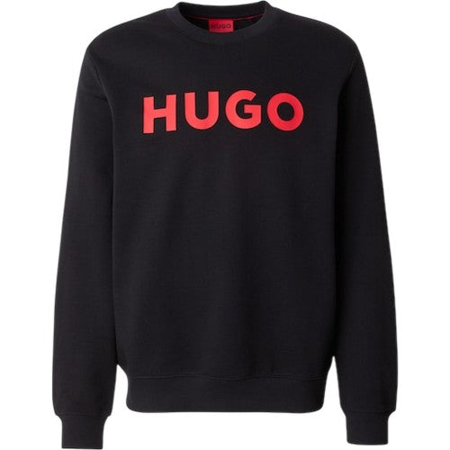Front - Hugo Mens Contrast Logo French Terry Sweatshirt