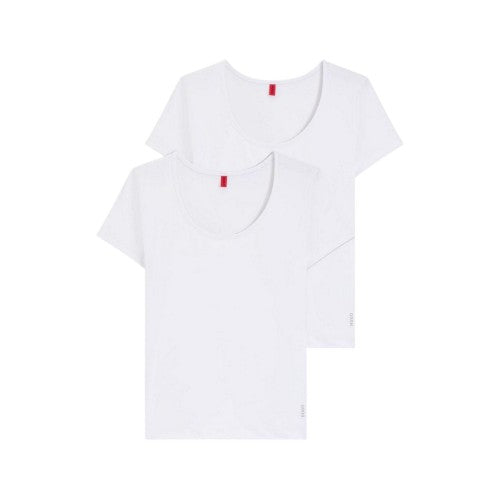 Front - Hugo Womens/Ladies Stretch T-Shirt (Pack of 2)