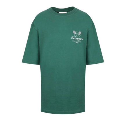 Front - Slazenger Womens/Ladies Embroidered Oversized Tennis T-Shirt