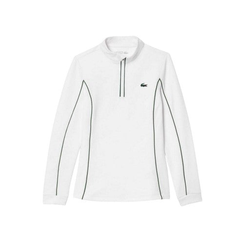Front - Lacoste Womens/Ladies Quarter Zip Tennis Sweatshirt