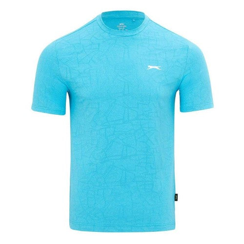 Front - Slazenger Mens Logo Knitted T-Shirt