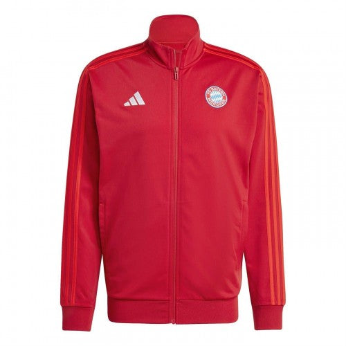 Front - Adidas Mens 2024/2025 FC Bayern Munich Recycled Polyester Track Top